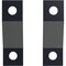 Ekena Millwork Premium Z-Brackets for Barn Door Track (set of 2), Dark Gray GB6001TZDG - alternate 2